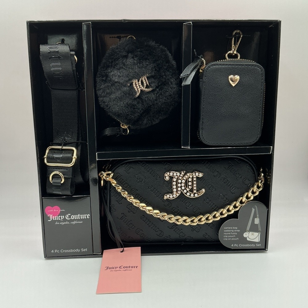 Juicy Couture Black Crossbody Set
